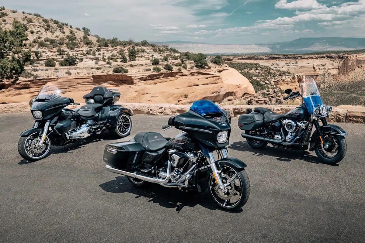 Harley-Davidson bagger arrière valises touring Street Glide Road Glide