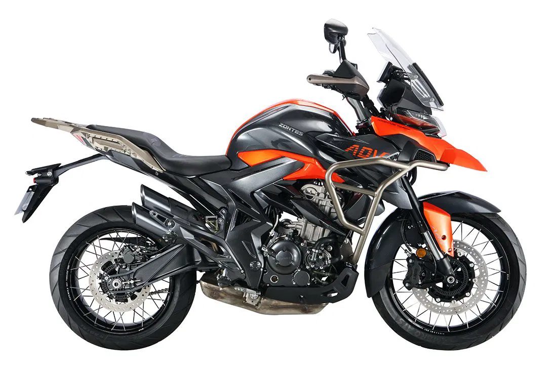 Moto aventurière Zontes 350T monocylindre 39,44 ch